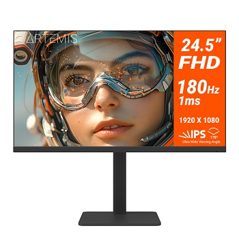 MONITOR 24.5P IPS NTECH RX3 FHD 180HZ 1MS HDMI + DP HAS