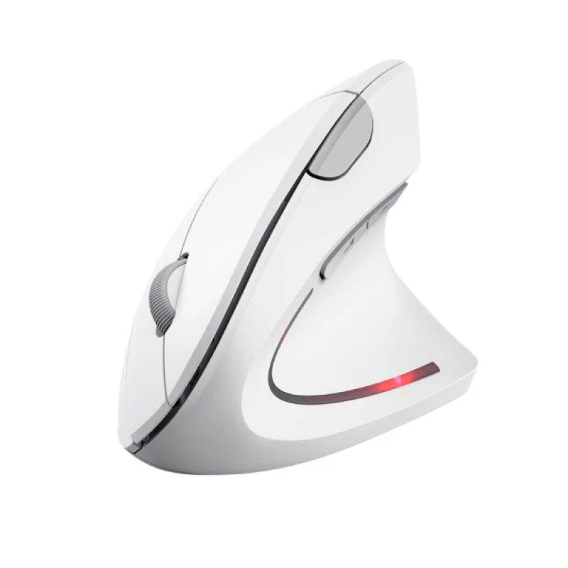 Trust Verto Mouse Verticale Wireless Ergonomico + Ody II Tastiera Silenziosa Layout Italiano – Kit Ufficio Senza Fili, DPI Regolabili, Resistente Agli Schizzi