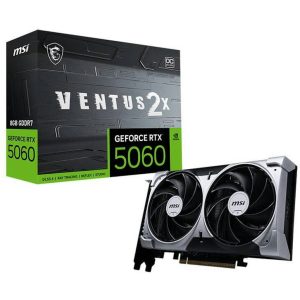 Placa Gráfica MSI  RTX 5060 VENTUS 2X OC 8GB GDDR7 DLSS4