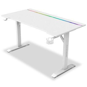 Secretária Gaming Alpha Gamer Starla RGB Gaming Branca