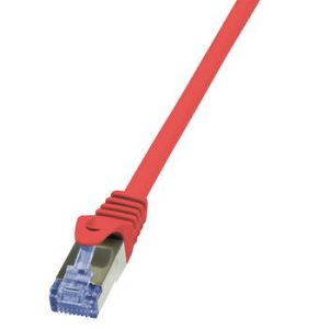 CABO DE REDE S/FTP CAT6A AWG 27 VERMELHO 2.0M LSZH