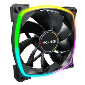 Ventoinha Montech RX140 PWM ARGB PWM 140mm Preto (Reversed)