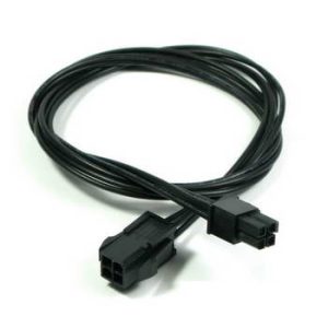 CABO EXTENSOR ALIMENTACAO 4 PINS F PARA 4 PINS M, 0.18M BK