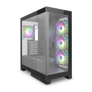 Caixa ATX Zolyd Vexora Tempered Glass ARGB Preta